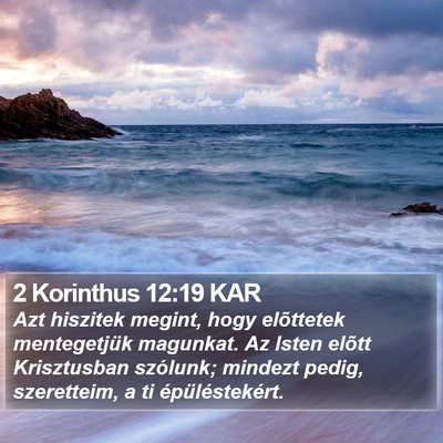 2 Korinthus 12:19 KAR Bible Verse Image