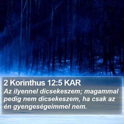 2 Korinthus 12:5 KAR Bible Verse Image