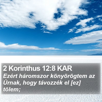 2 Korinthus 12:8 KAR Bible Verse Image