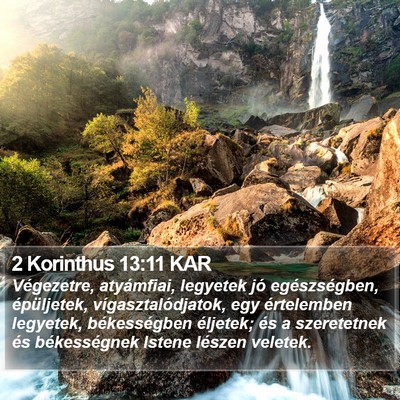 2 Korinthus 13:11 KAR Bible Verse Image