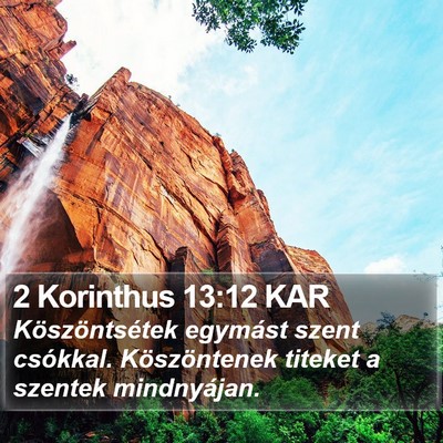 2 Korinthus 13:12 KAR Bible Verse Image