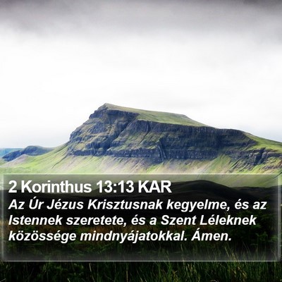 2 Korinthus 13:13 KAR Bible Verse Image