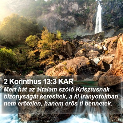 2 Korinthus 13:3 KAR Bible Verse Image