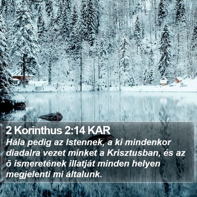 2 Korinthus 2:14 KAR Bible Verse Image