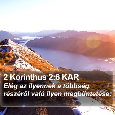 2 Korinthus 2:6 KAR Bible Verse Image