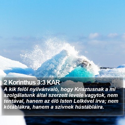 2 Korinthus 3:3 KAR Bible Verse Image