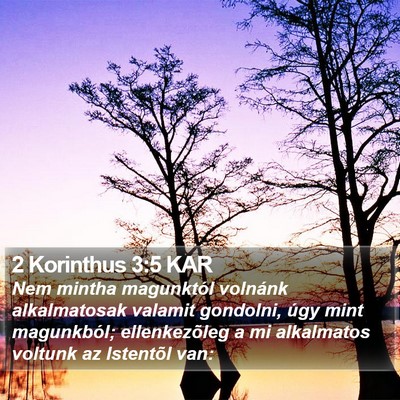2 Korinthus 3:5 KAR Bible Verse Image