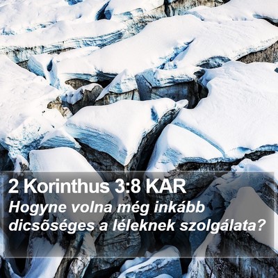 2 Korinthus 3:8 KAR Bible Verse Image