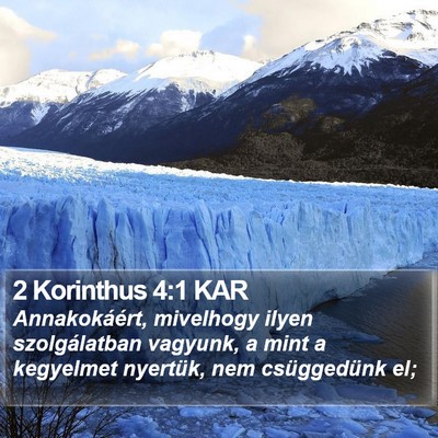 2 Korinthus 4:1 KAR Bible Verse Image
