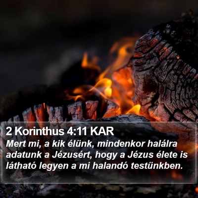 2 Korinthus 4:11 KAR Bible Verse Image