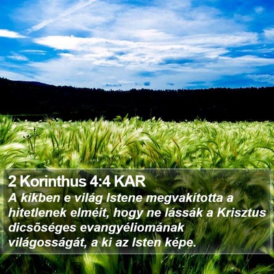 2 Korinthus 4:4 KAR Bible Verse Image