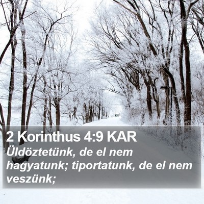 2 Korinthus 4:9 KAR Bible Verse Image