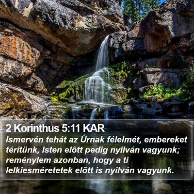 2 Korinthus 5:11 KAR Bible Verse Image