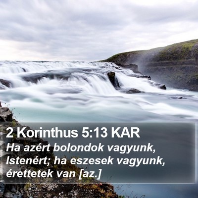 2 Korinthus 5:13 KAR Bible Verse Image