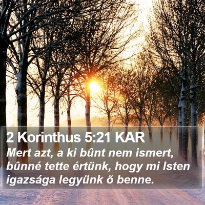 2 Korinthus 5:21 KAR Bible Verse Image