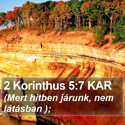 2 Korinthus 5:7 KAR Bible Verse Image