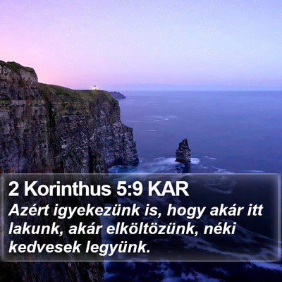 2 Korinthus 5:9 KAR Bible Verse Image