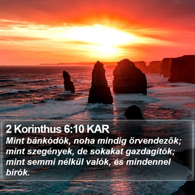 2 Korinthus 6:10 KAR Bible Verse Image