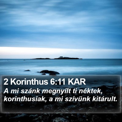 2 Korinthus 6:11 KAR Bible Verse Image