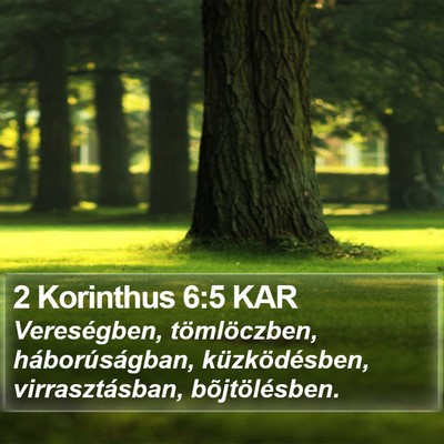 2 Korinthus 6:5 KAR Bible Verse Image