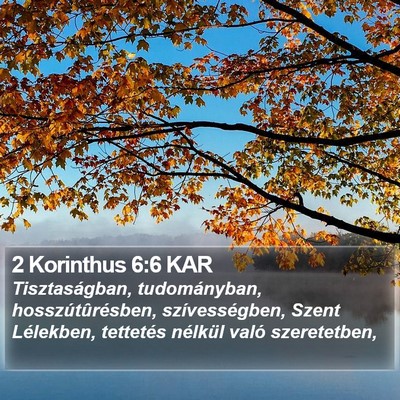 2 Korinthus 6:6 KAR Bible Verse Image