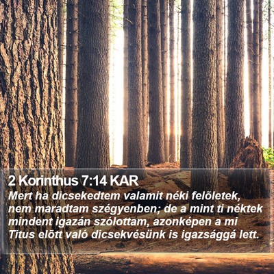 2 Korinthus 7:14 KAR Bible Verse Image