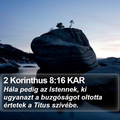 2 Korinthus 8:16 KAR Bible Verse Image