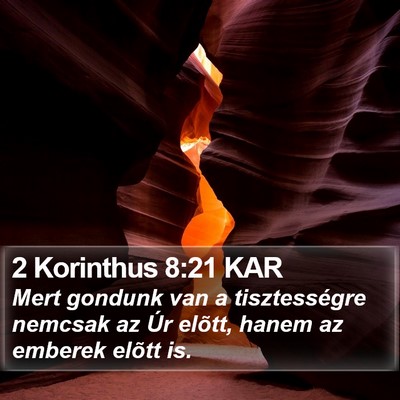 2 Korinthus 8:21 KAR Bible Verse Image