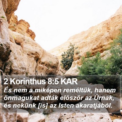 2 Korinthus 8:5 KAR Bible Verse Image