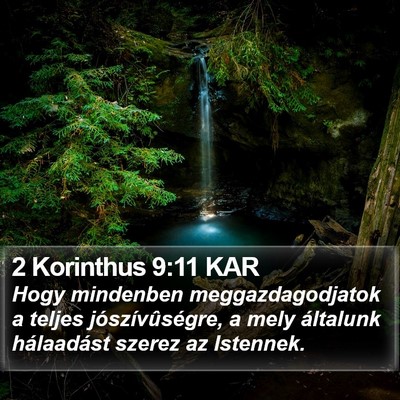 2 Korinthus 9:11 KAR Bible Verse Image