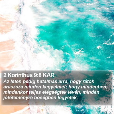 2 Korinthus 9:8 KAR Bible Verse Image