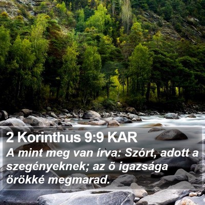 2 Korinthus 9:9 KAR Bible Verse Image