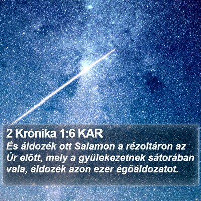 2 Krónika 1:6 KAR Bible Verse Image