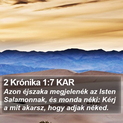 2 Krónika 1:7 KAR Bible Verse Image