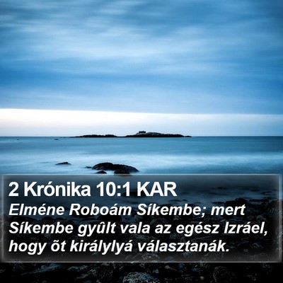 2 Krónika 10:1 KAR Bible Verse Image