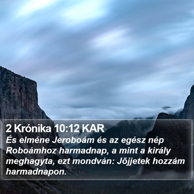 2 Krónika 10:12 KAR Bible Verse Image