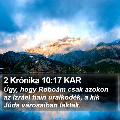 2 Krónika 10:17 KAR Bible Verse Image