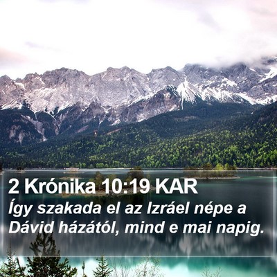 2 Krónika 10:19 KAR Bible Verse Image