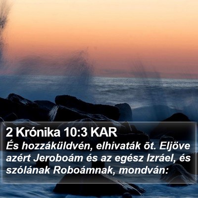 2 Krónika 10:3 KAR Bible Verse Image