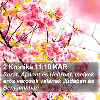 2 Krónika 11:10 KAR Bible Verse Image