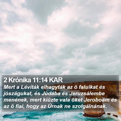 2 Krónika 11:14 KAR Bible Verse Image