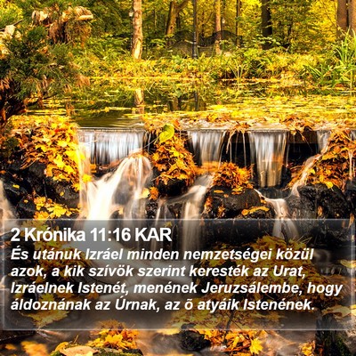 2 Krónika 11:16 KAR Bible Verse Image