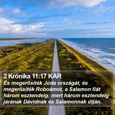 2 Krónika 11:17 KAR Bible Verse Image