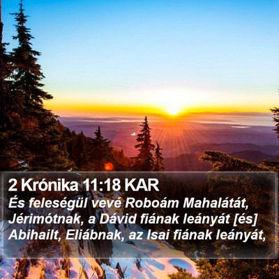 2 Krónika 11:18 KAR Bible Verse Image