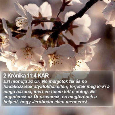 2 Krónika 11:4 KAR Bible Verse Image