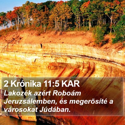 2 Krónika 11:5 KAR Bible Verse Image