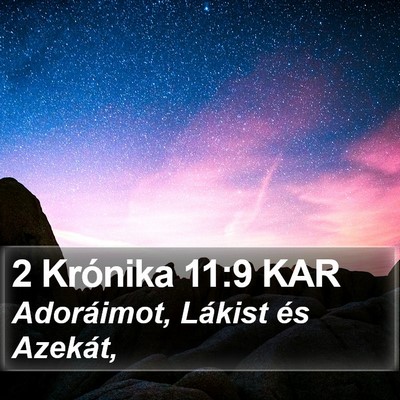 2 Krónika 11:9 KAR Bible Verse Image