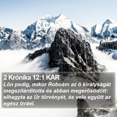2 Krónika 12:1 KAR Bible Verse Image