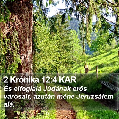 2 Krónika 12:4 KAR Bible Verse Image