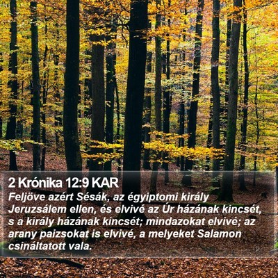 2 Krónika 12:9 KAR Bible Verse Image